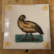 Rebite antigo vintage Fabrica Santana Lisboa Portugal azulejo pássaro, usado comprar usado  Enviando para Brazil
