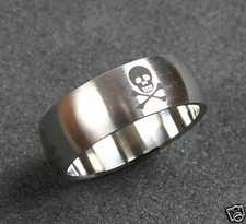 Totenkopf ring edelstahl gebraucht kaufen  Eberswalde
