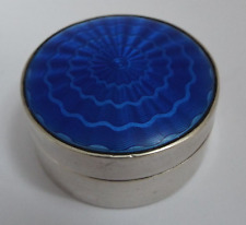 silver enamel box for sale  CRANBROOK