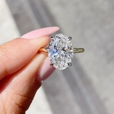 3.75tcw oval moissanite for sale  New York