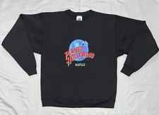 Suéter masculino vintage Planet Hollywood grande preto gola redonda bordado feito nos EUA, usado comprar usado  Enviando para Brazil