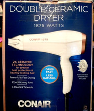 Secador de cabelo Conair duplo cerâmica 1875 condicionamento iônico ouro branco/rosa comprar usado Secador de cabelo Conair duplo cerâmica 1875 condicionamento iônico ouro branco/rosa comprar usado  Enviando para Brazil