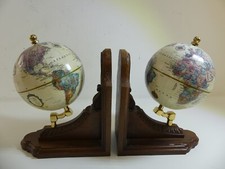 Pair globe bookends for sale  SHEFFIELD