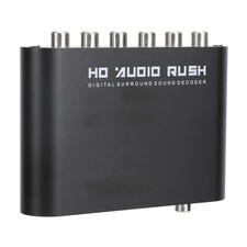 Usado, Áudio óptico digital AC3/DTS para 5.1 canais estéreo analógico 6 conversor RCA 120dB comprar usado  Enviando para Brazil