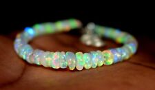 Pulsera de plata esterlina 925 piedras preciosas de ópalo etíope natural cuentas de 3 a 5 mm 7" F1563 segunda mano  Embacar hacia Mexico