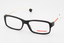 Armações de óculos retangulares unissex Prada VPS05C 1AB-1O1 preto e branco 56mm comprar usado  Enviando para Brazil