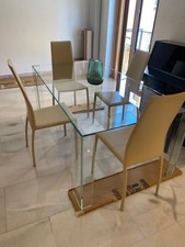 Tavolo cristallo moderno usato  Roma