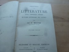 Livre principes littérature d'occasion  Caen
