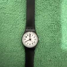Usado, Novo Relógio Feminino Swiss Swatch Originals ALGO PRETO Silicone 25mm LB184 US$ 60 comprar usado  Enviando para Brazil