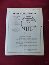 Brochure dunlop wheel d'occasion  Expédié en Belgium