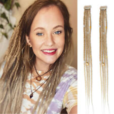 20" Clipe em extensões Dreadlocks macio fino 0,6cm Dreads clipe em extensões de cabelo comprar usado  Enviando para Brazil