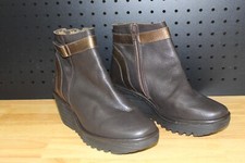 Botas anabela de couro Fly London Yado-Chocolate-EU39W (8-8.5W)-A352756-Usadas, usado comprar usado  Enviando para Brazil