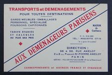 Carte visite déménageurs d'occasion  Nantes-