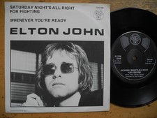 ELTON JOHN Saturday Night's All Right For Fighting 45 7" single 1973 Sweden EX- comprar usado ELTON JOHN Saturday Night's All Right For Fighting 45 7" single 1973 Sweden EX- comprar usado  Enviando para Brazil