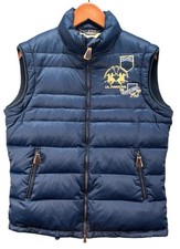 La Martina Body Warmer Scotland polo plumas puffier com zíper logotipo azul marinho comprar usado  Enviando para Brazil