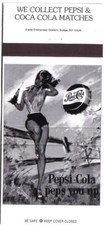 Usado, Capa Matchbook Pepsi Cola e Coca-Cola Match colecionadores comprar usado  Enviando para Brazil