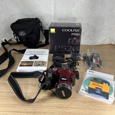 Câmera Digital Nikon COOLPIX P520 18.1 MP Vermelha 42X Opt Zoom Super Pacote Muito Bom Estado, usado comprar usado  Enviando para Brazil