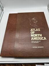 Atlas of North America National Geographic Very Large Format HC Slipcove VTG '87, usado comprar usado  Enviando para Brazil