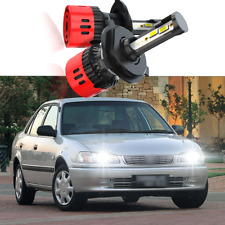 Faróis dianteiros de LED feixe alto baixo para Toyota Corolla 1998-2000 2X 9003, usado comprar usado  Enviando para Brazil
