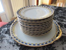 Service dessert porcelaine d'occasion  Saint-Aigulin