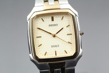 [ESTADO PERFEITO] Vintage SEIKO Dolce 8J41-5020 Quartzo Retangular Romano Masculino Do Japão, usado comprar usado  Enviando para Brazil