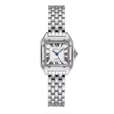 Women’s Silver Square Luxury Watch, 30 Meter Water Resistant - Grealy na sprzedaż  PL