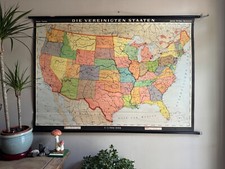 Vintage school map for sale  SCARBOROUGH