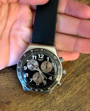 Relógio de quartzo masculino Swatch Swiss Irony cronógrafo feito na Suíça aço inoxidável comprar usado  Enviando para Brazil