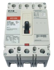 Disjuntor EATON CUTLER HFD3045 3 polos 45 AMP tipo HFD HASP LOCK HOL, usado comprar usado  Enviando para Brazil
