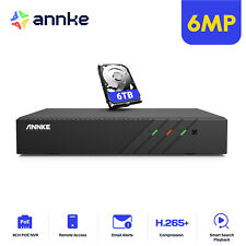 Gravador NVR de segurança ANNKE 8CH canais H.265+ 6MP para câmera IP POE 2MP/4MP/6MP comprar usado  Enviando para Brazil
