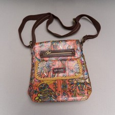 Bolsa tiracolo SAKROOTS laranja coruja bolsa plana alça ajustável 8x9 polegadas, usado comprar usado  Enviando para Brazil