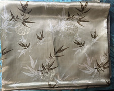 Tecido de poliéster de seda sintética estampa de inspiração asiática folhas de bambu verdes 1 jarda vintage comprar usado  Enviando para Brazil
