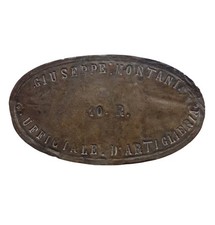 Antica placca insegna usato  Roma