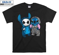 Camiseta Stitch and Jack Skellington presente com capuz camiseta masculina feminina unissex 7395 comprar usado  Enviando para Brazil