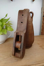 Antique wooden pulley d'occasion  Expédié en Belgium