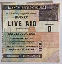 Original 1985 live for sale  LONDON