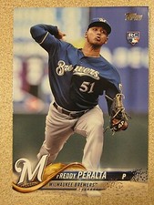 ATUALIZAÇÃO 2018 TOPPS #US39 FREDDY PERALTA RC SSP IMPRESSÃO SUPER CURTA MIL BREWERS, usado comprar usado  Enviando para Brazil