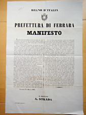 1863 prefettura ferrara usato  Imola