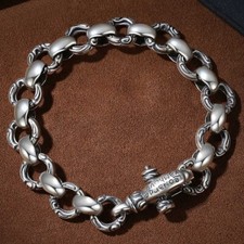 Pulseira circular de prata vintage indígena feita à mão 8978140, usado comprar usado  Enviando para Brazil