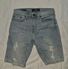 Bermuda Hollister Feminina Skinny Epic Flex Jeans Aflita Algemada Tamanho 29 comprar usado  Enviando para Brazil