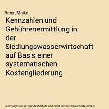 Kennzahlen gebührenermittlung gebraucht kaufen  Trebbin