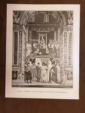 Siena Affresco del Pinturicchio nella Libreria Piccolominea Toscana Stampa 1896 comprar usado  Enviando para Brazil