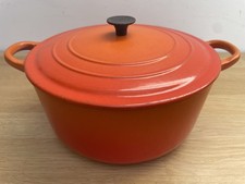 Creuset volcanic orange for sale  BRIGHOUSE