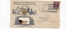 1937 USS Chaumont / Samaritan AH-10 Guam to USA Meridian Crosby Cachet Naval comprar usado  Enviando para Brazil