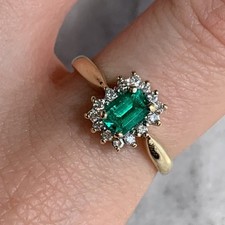 Emerald diamond .15ct for sale  UK
