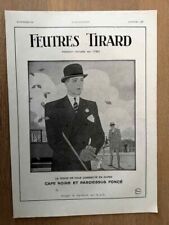 Publicité 1931 feutres d'occasion  Bordeaux-