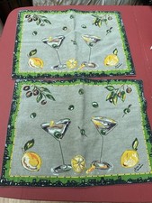 Vintage linen cocktail for sale  STOCKPORT