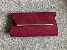 Burgundy wine clutch for sale  NORMANTON