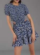 Usado, Minivestido FRENCH CONNECTION BETHANY VERONA recorte crepe tamanho 12 EUA comprar usado  Enviando para Brazil