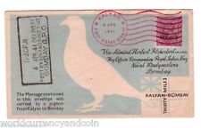 India 1941 pigeongram d'occasion  Expédié en Belgium
